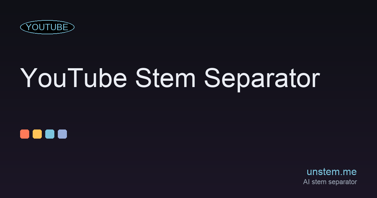 Youtube Stem Splitter And Separator Free Ai Stems From Links 